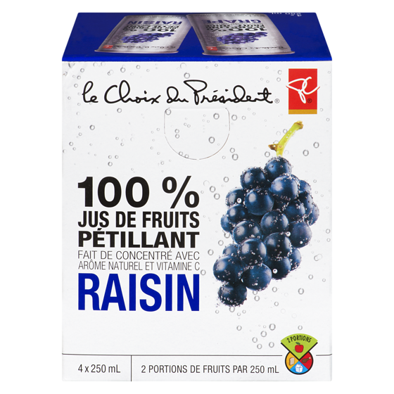 100 % Jus De Fruits Pétillant Au Raisin PC