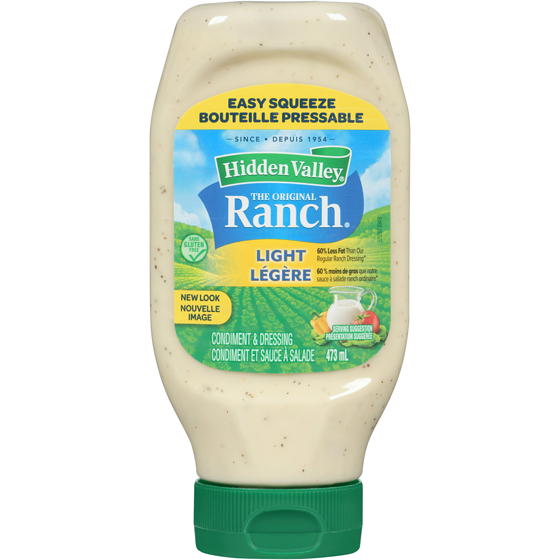 Hidden Valley Original Ranch Light Salad Dressing & Topping, Gluten Free 473 ml, $1.06/100ml
