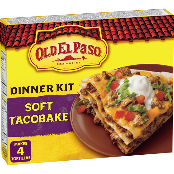 Old El Paso Smart Fiesta Dinner Kit, Soft Taco Bake 312 g, $2.08/100g