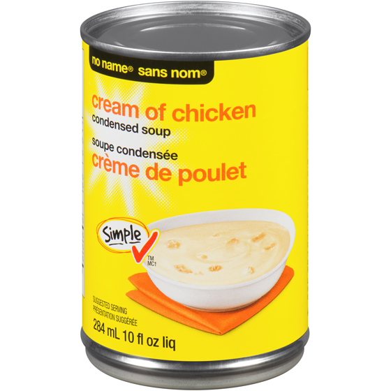 No Name Condensed Cream of Chicken Soup 284 ml, $0.53/100ml