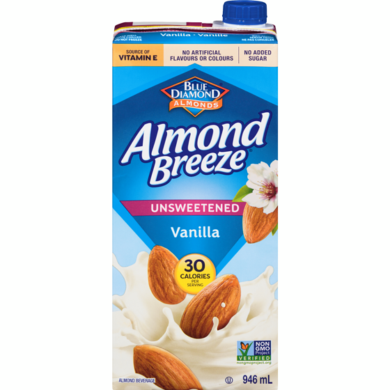 Blue Diamond Almond Breeze, Unsweetened Vanilla 946 ml, $0.35/100ml