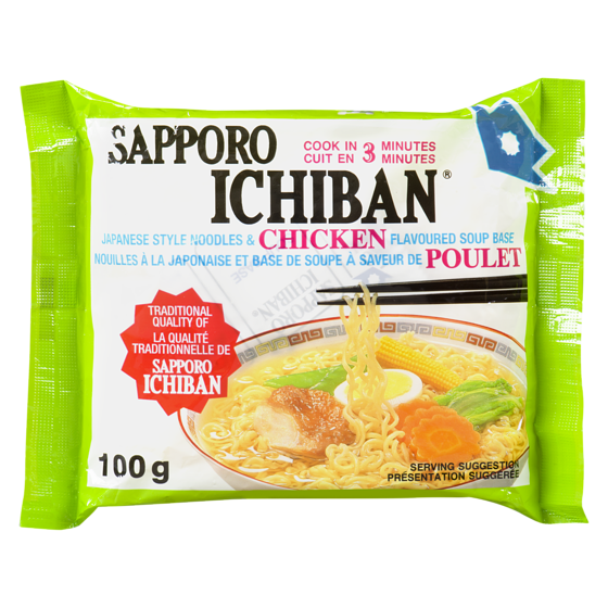 Sapporo Ichiban Japanese Style Noodles, Chicken 100 g, $1.49/100g