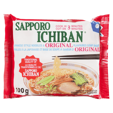 Sapporo Nnouilles à la japonaise original 100 g, 1,29 $/100g