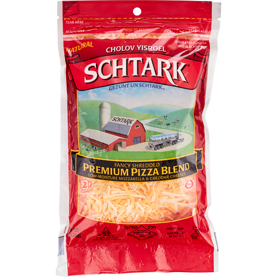 Schtark Kosher Cheese, Shredded, Premium Pizza Blend  227 g, $4.40/100g