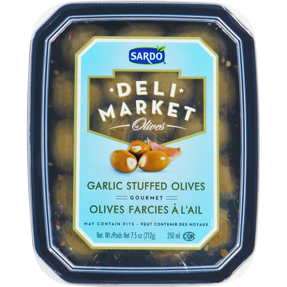 Sardo Garlic Stuffed Green Olives 250 ml, $1.92/100ml