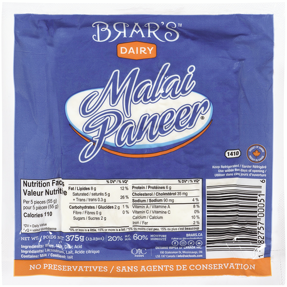 Gajar Halva Panir malai 375 g, 1,46 $/100g