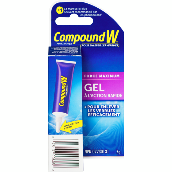 Compound W Traitement antiverrues en gel 7 g, 185,57 $/100g