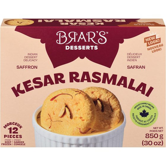 Gajar Halva Rasmalai au safran 850 g, 1,12 $/100g