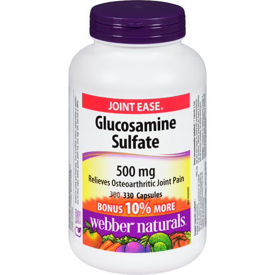 Webber Naturals Glucosamine Sulfate 500mg 330 ea, $0.07/1ea