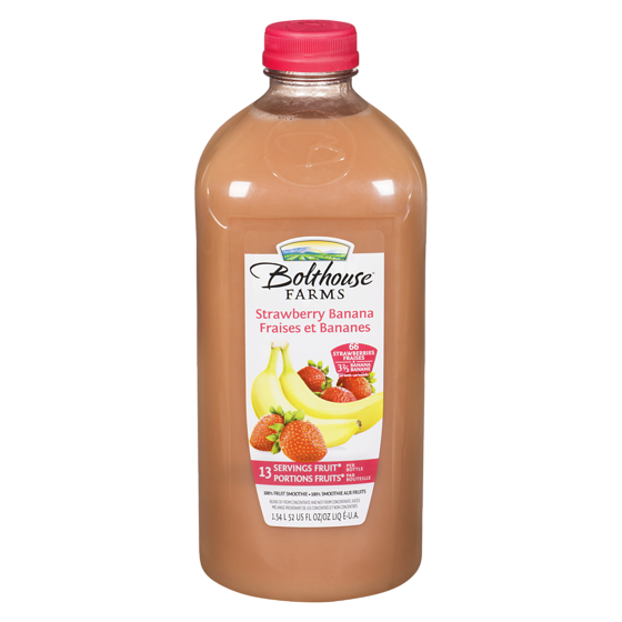 Bolthouse Smoothie fraises et bananes 1.54 l, 0,68 $/100ml