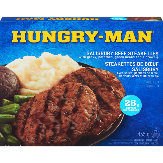 Hungry-Man Salisbury Steak 455 g, $1.43/100g