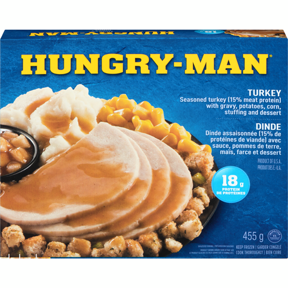 Hungry-Man Turkey 455 g, $1.65/100g