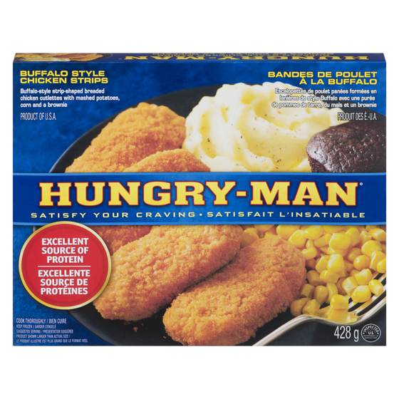 Hungry-Man Chicken Cutlettes Buffalo Style 428 g, $1.75/100g