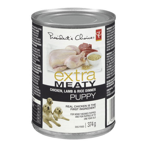 PC Extra Meaty Dog Food For Puppies, Chicken Lamb & Rice PC.ca