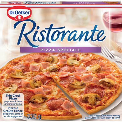 Dr. Oetker Ristorante Pizza speciale 330 g, 2,12 $/100g