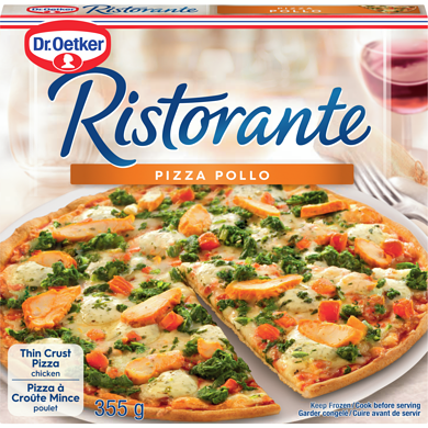 Dr. Oetker Ristorante Pizza au poulet 355 g, 1,97 $/100g