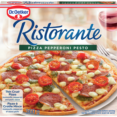 Dr. Oetker Ristorante Pizza Pepperoni et pesto 360 g, 1,94 $/100g