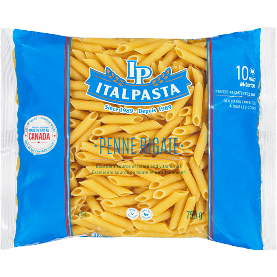 Italpasta Pasta, Penne Rigate 750 g, $0.20/100g