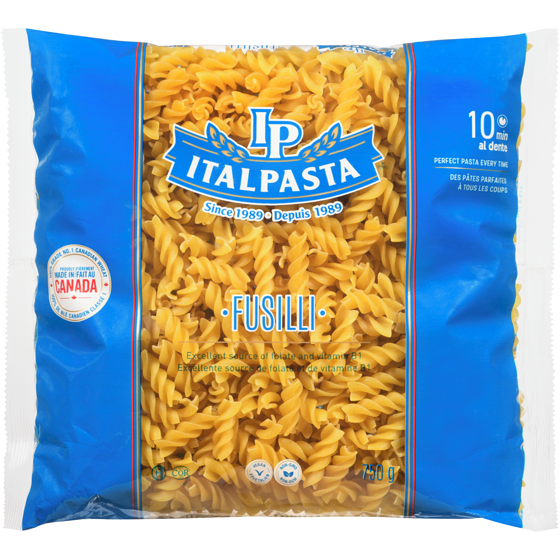 Italpasta Pasta, Fusilli 750 g, $0.20/100g