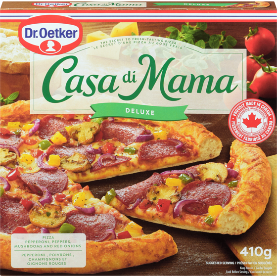 Dr. Oetker Casa Di Mama Pizza deluxe 410 g, 1,70 $/100g