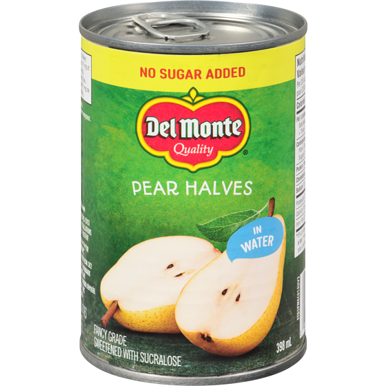 Del Monte No Sugar Added, Pear, Halves, in Water 398 ml, $0.95/100ml