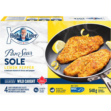 High Liner Pan Sear Selects Sole, Lemon Pepper 540 g, $2.04/100g