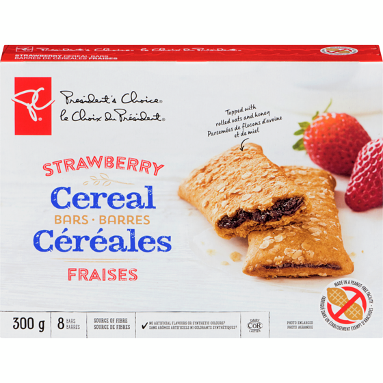 PC Peanut Free Strawberry Cereal Bars PC.ca