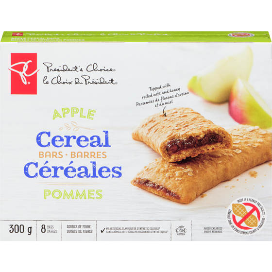 le Choix du Président Barres de céréales aux pommes 300 g, 1,33 $/100g