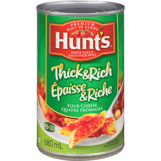 Hunt's Thick & Rich Pasta Sauce, Four Cheese 680 ml, $0.48/100ml