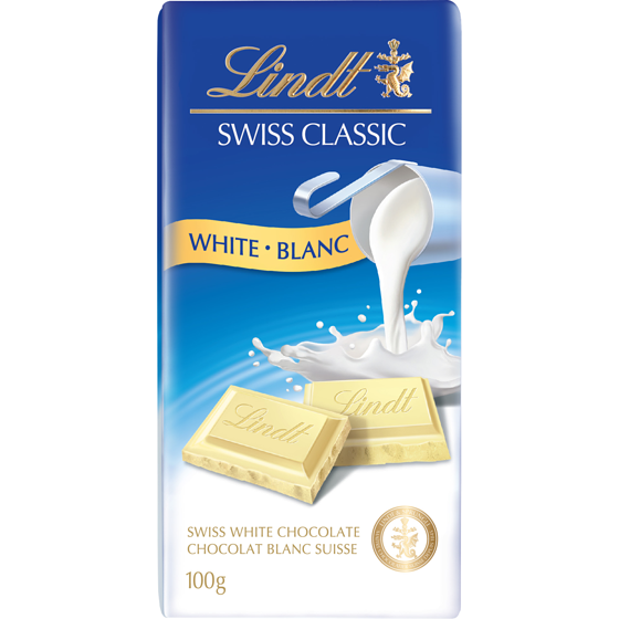 Lindt SWISS CLASSIC White Chocolate Bar 100 g, $5.49/100g