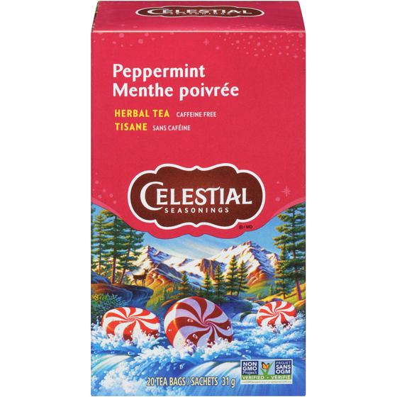 Celestial Seasonings Peppermint Herbal Tea 20 ea, $0.30/1ea