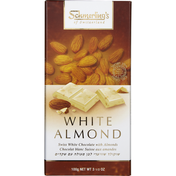 Schmerlings White Almond Chocolate 100 g, $9.49/100g