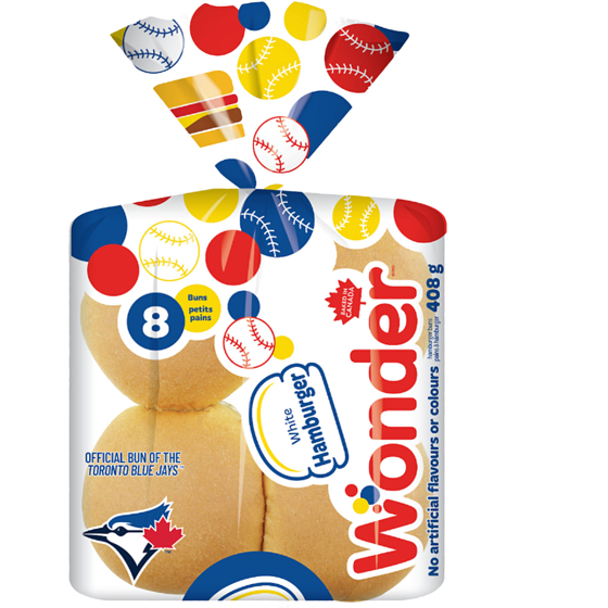 Wonder Pains à hamburger blancs - 8 8x47.25 g, 1,06 $/100g