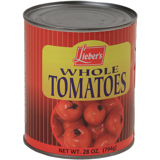 Liebers Tomatoes, Whole 794 g, $1.13/100g
