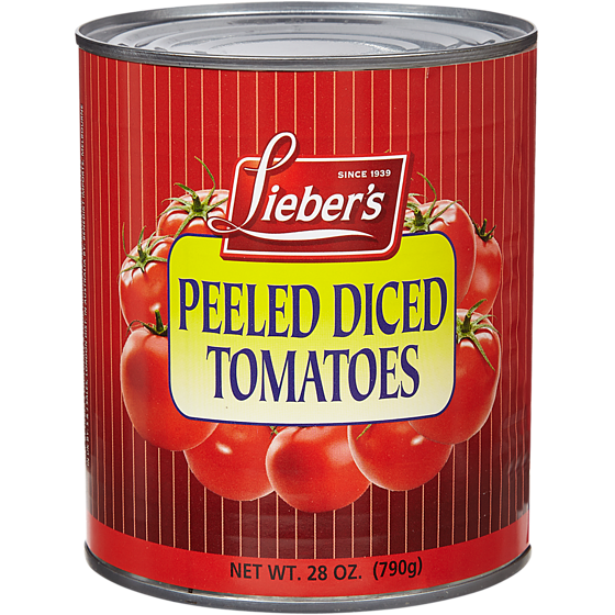 Liebers Tomatoes, Peeled Diced 790 g, $1.14/100g