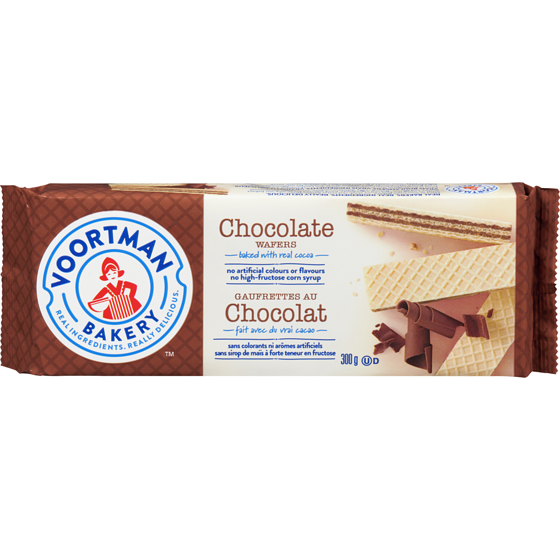 Voortman Gaufrettes au chocolat 300 g, 1,33 $/100g