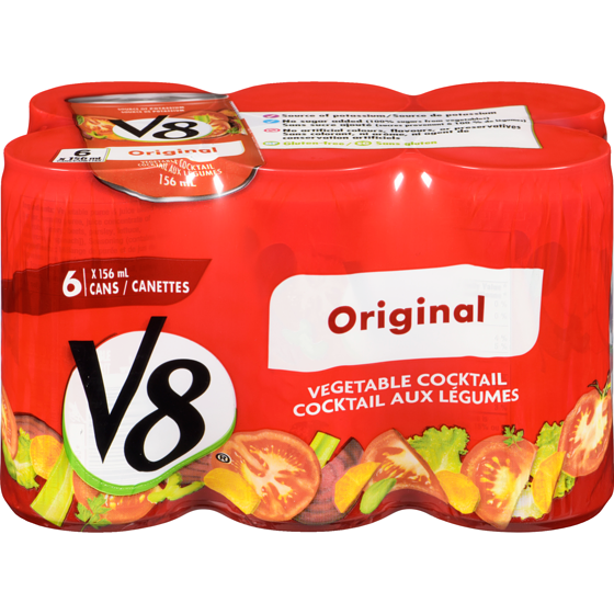 V8 Cocktail de légumes 6x156.0 ml, 0,53 $/100ml