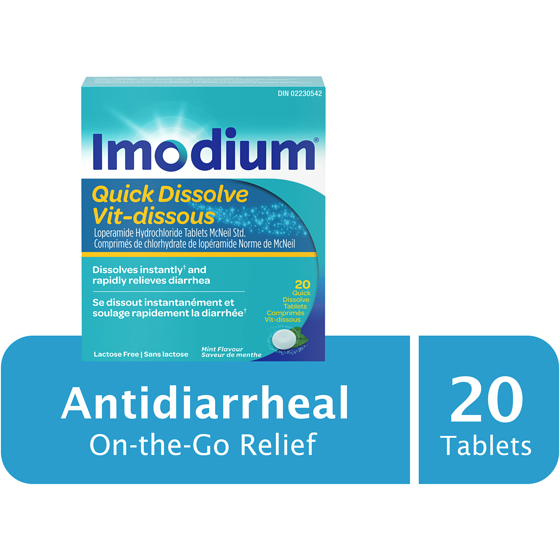 Imodium Quick Dissolve 20 ea, $1.30/1ea