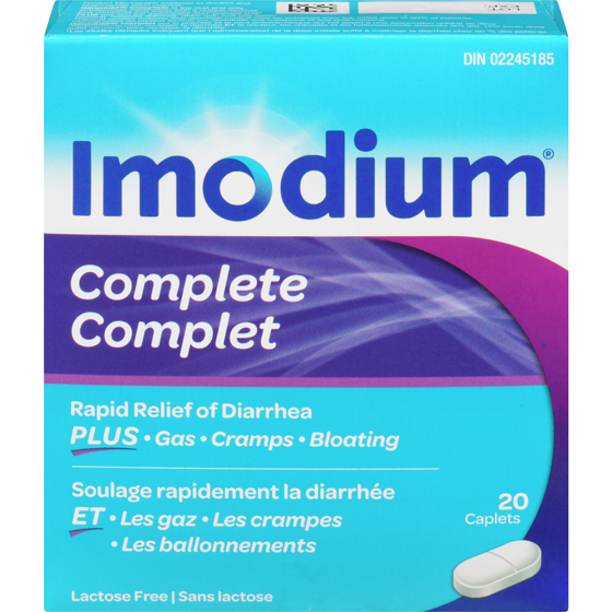 Imodium Complete, Diarrhea Plus Gas 20 ea, $1.30/1ea