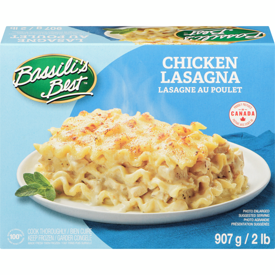Bassilis Best Chicken Lasagna 907 g, $1.60/100g