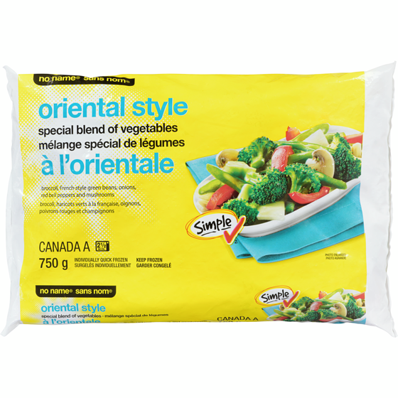 No Name Oriental Style Special Blend Of Vegetables  750 g, $0.53/100g
