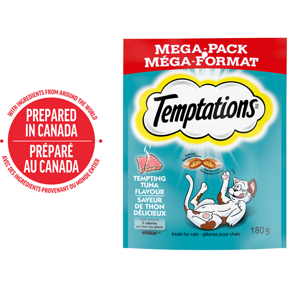 Temptations Gâteries pour chats adultes saveur de thon délicieux 180 g, 1,94 $/100g
