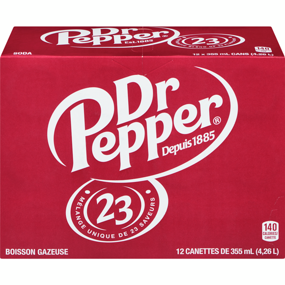 Dr Pepper Dr Pepper Boissons gazeuses 12x355.0 ml, 0,20 $/100ml