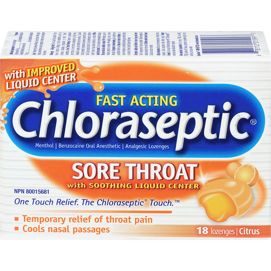 Chloraseptic Sore Throat Lozenges, Citrus 18 ea, $0.33/1ea