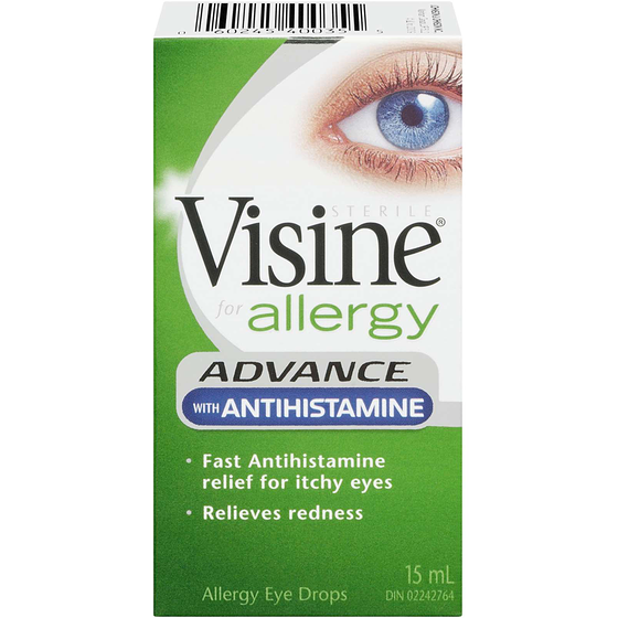 Visine Allergy Eye Drops, Advance with Antihistamine 15 ml, $76.60/100ml