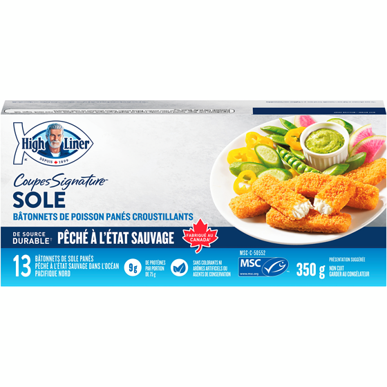 High Liner Coupes Signature Bâtonnets De Sole 350 g, 2,43 $/100g