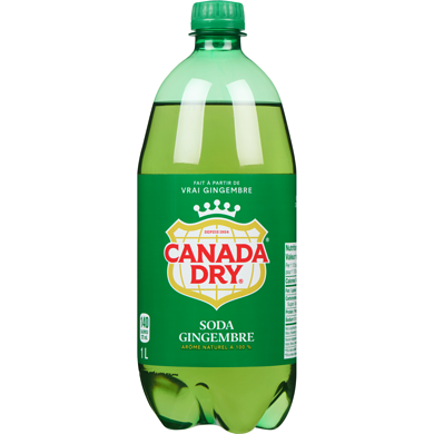 Canada Dry Soda gingembre, bouteille 1 l, 0,15 $/100ml