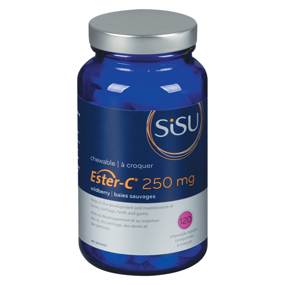 Sisu Chewable Ester-C 250, Natural Wildberry 120 ea, $0.19/1ea