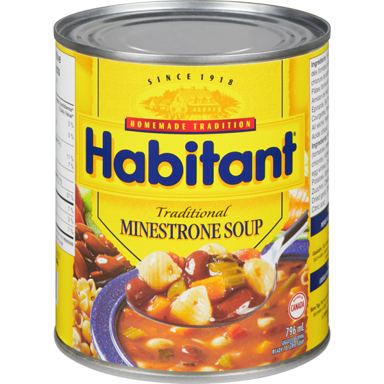 Habitant Traditional Minestrone Soup 796 ml, $0.44/100ml