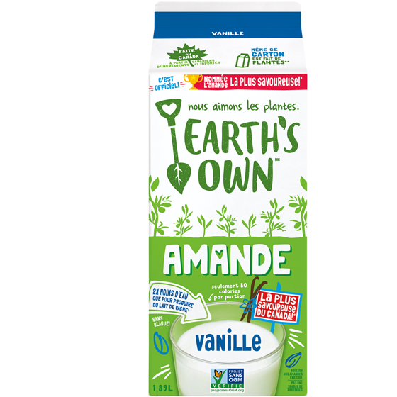 Earth’s Own Boisson à l'amande, Vanille 1.89 l, 0,19 $/100ml